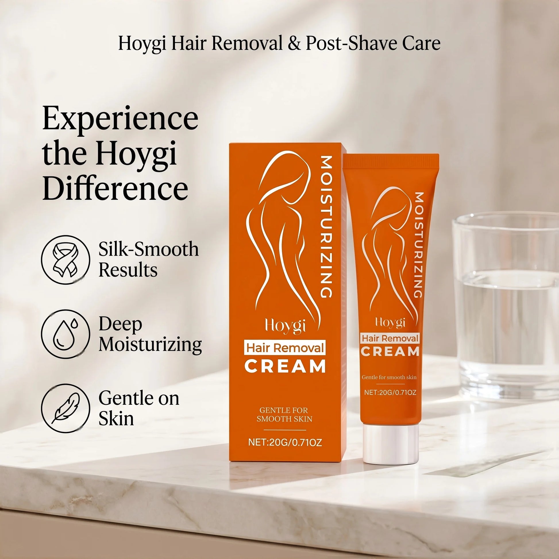 Facial Hair Removal Cream for Chin, Upper Lip, Gentle Painless Depilatory Cream No-Irritation Reduce Redness Smooth Skin Care Peaceful Pleasures Health and Wellness