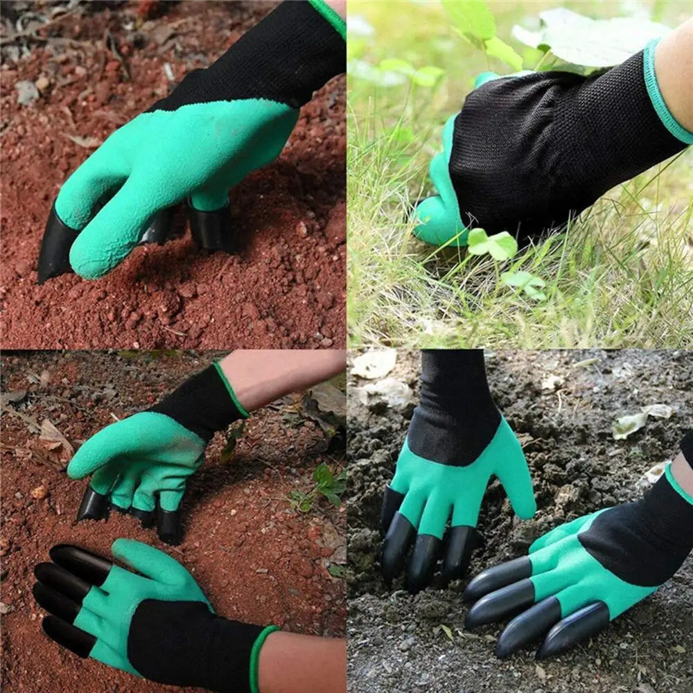 Digging Gloves, Gardening, Dipping, Labor, Claws, Vegetable Flower Planting and Grass Pull Gloves with Claws Work Gloves Peaceful Pleasures Health and Wellness