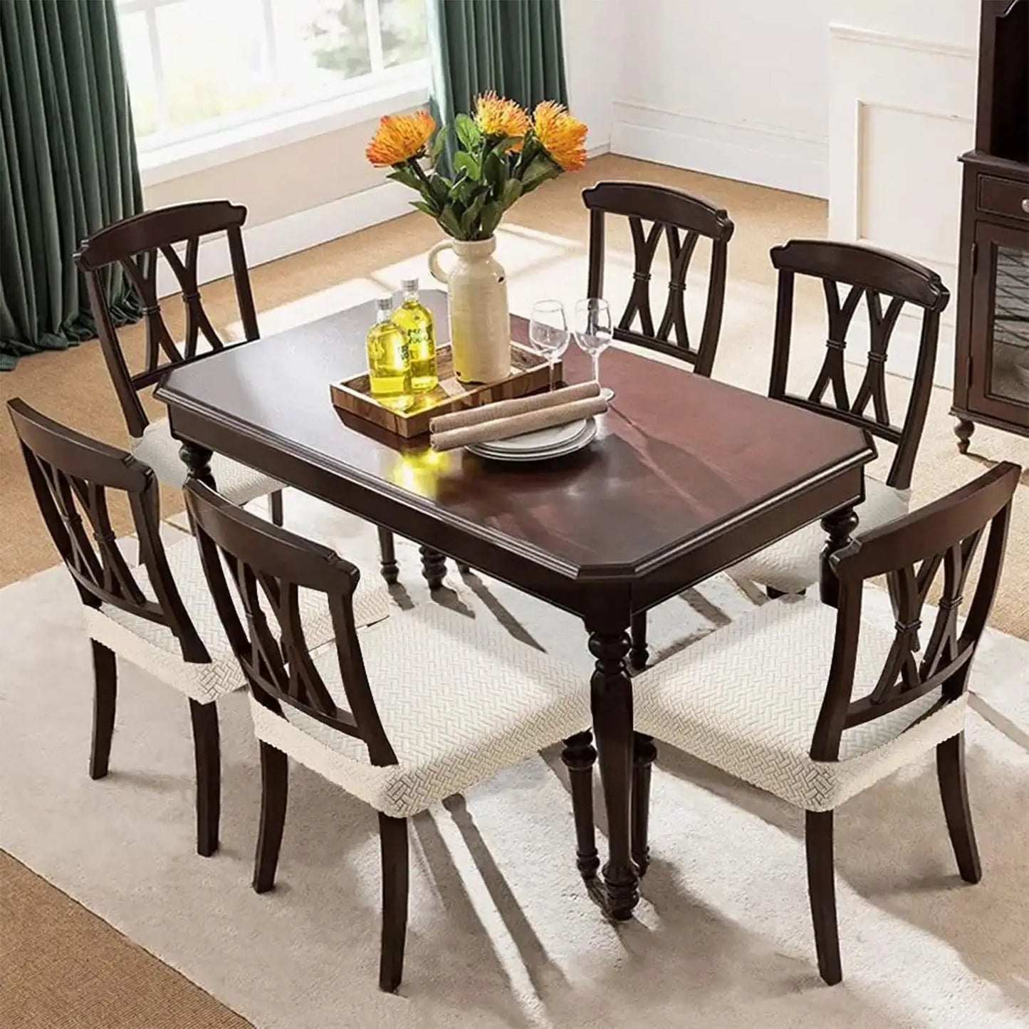 Waterproof Stretch Chair Covers | Washable Dining Seat Protectors