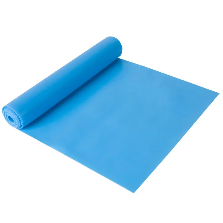 New Yoga Pilates Resistance Band - Long Elastic Stretch Band for Lower Body Strength Training Physical Therapy Home Gym Exercise Peaceful Pleasures Health and Wellness Blue 15X150CM