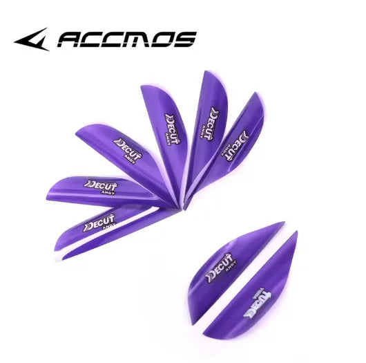 DECUT Arrow Spiral Feather Spin Vane Shaft Fletche Right Wing Sticker