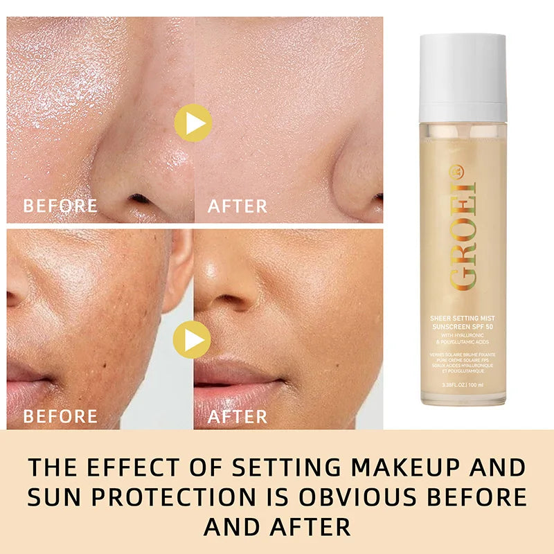Facial Sunscreen Spray Strong Moisturizing Rapid Absorption Refreshing Not Sticky Isolate Uv Anti Oxidation Body Sunblock Spray Peaceful Pleasures Health and Wellness