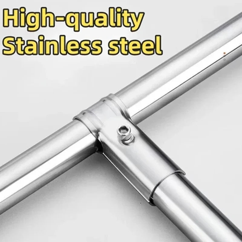 25mm Metal Tube Connectors 5/10 Pack | Pipe & Rod Support