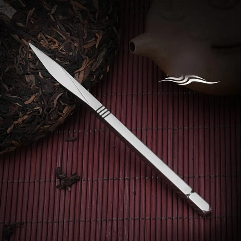 2pcs Stainless Steel Tea Needle Delicate Tea Cutter Puer Tea Cutter Tea Ceremony Accessories Crafts for Home Tearoom Store Peaceful Pleasures Health and Wellness