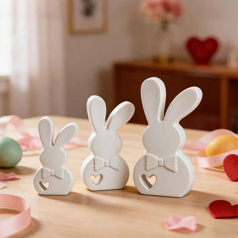 3D Easter Bunny Silicone Mold – DIY Rabbit Casting Mould