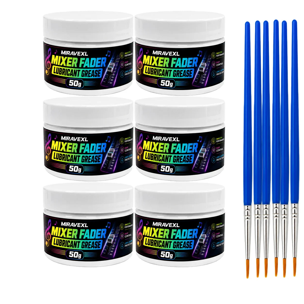 MIRAVEXL Mixer Fader Lubricant Grease 50g + Brush Kit