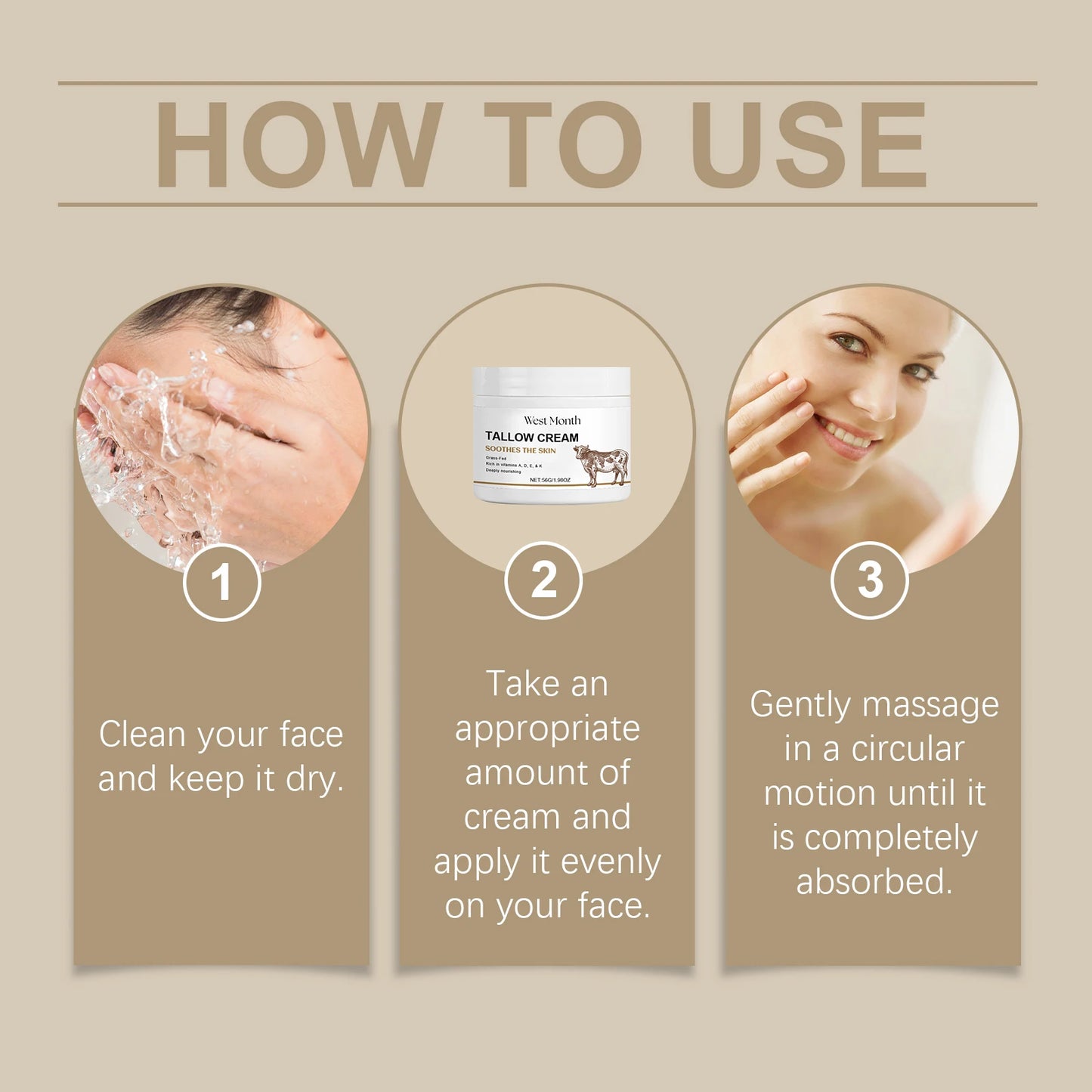 Tallow Face Cream – Anti-Aging, Firming & Moisturizing 56g