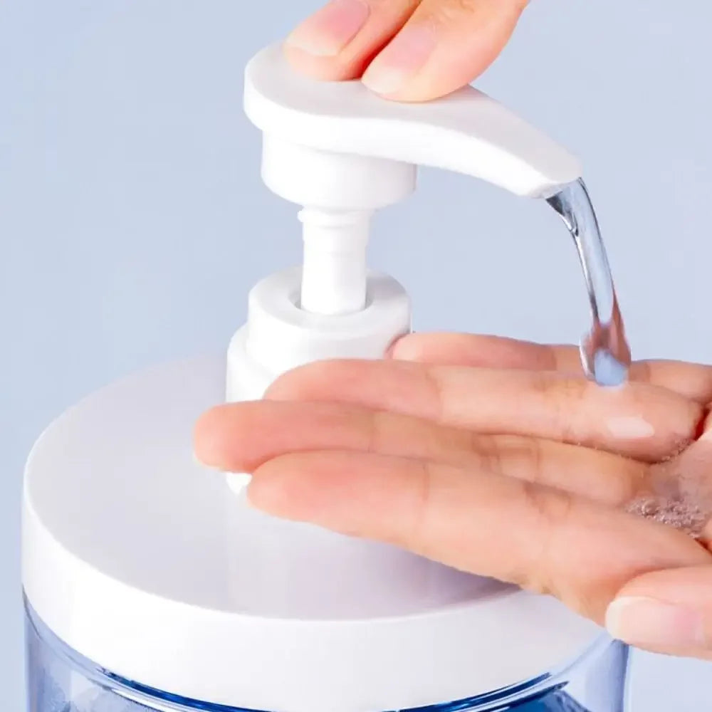 Large caliber Laundry detergent packaging press bottle 500/1000ml Refillable square clear foam pump Shower Soap bottle container Peaceful Pleasures Health and Wellness