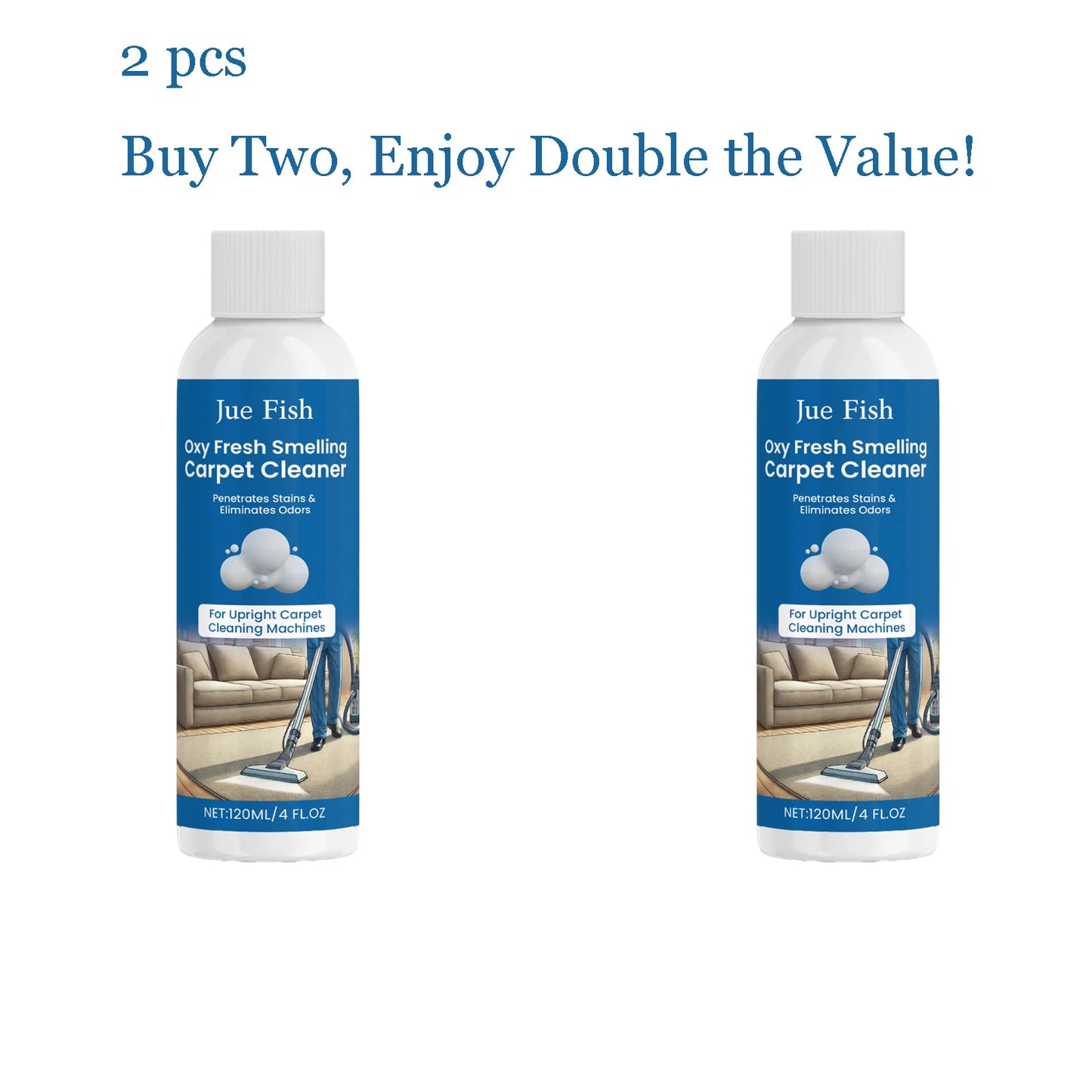 Jue-Fish Carpet Cleaner Liquid | Deep Clean & Stain Remover