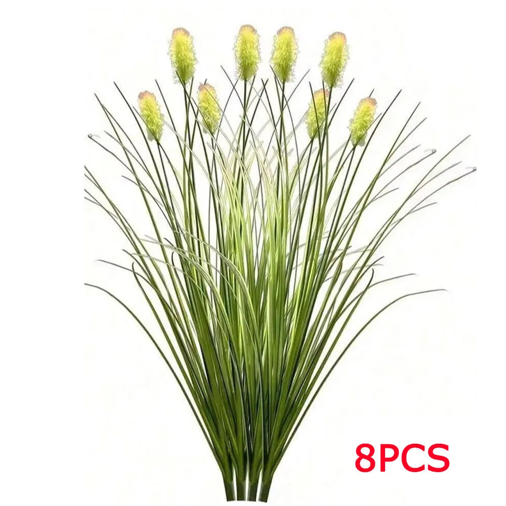 8-Pack UV Resistant Artificial Onion Grass Fake Plants | Home & Garden