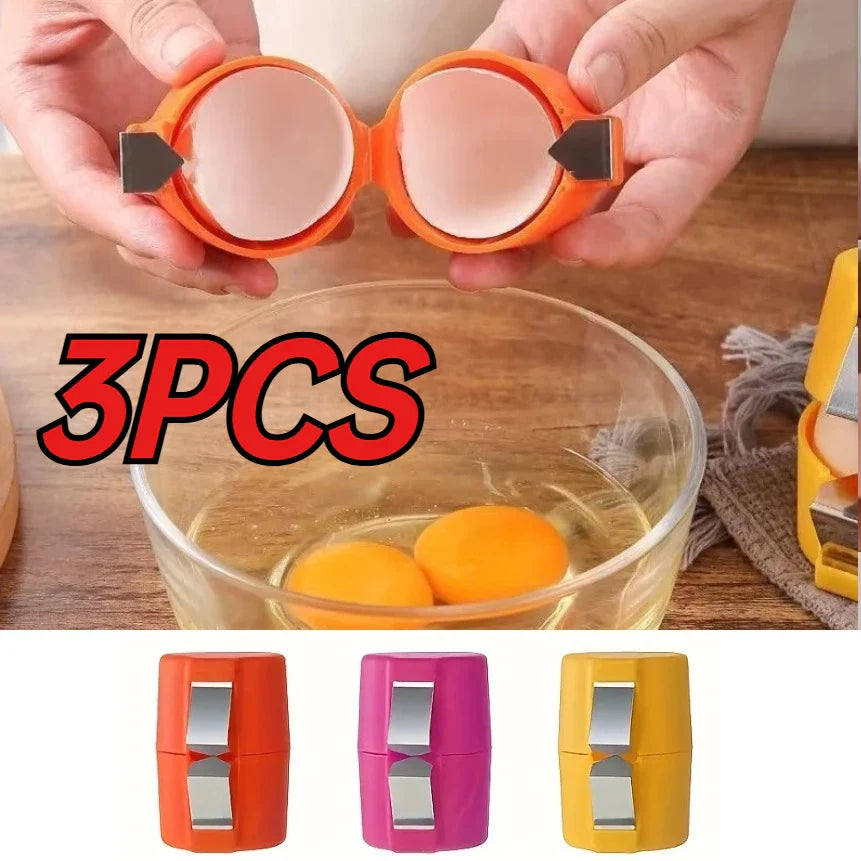 Stainless Steel Egg Shell Opener – Portable Kitchen Cracker Tool