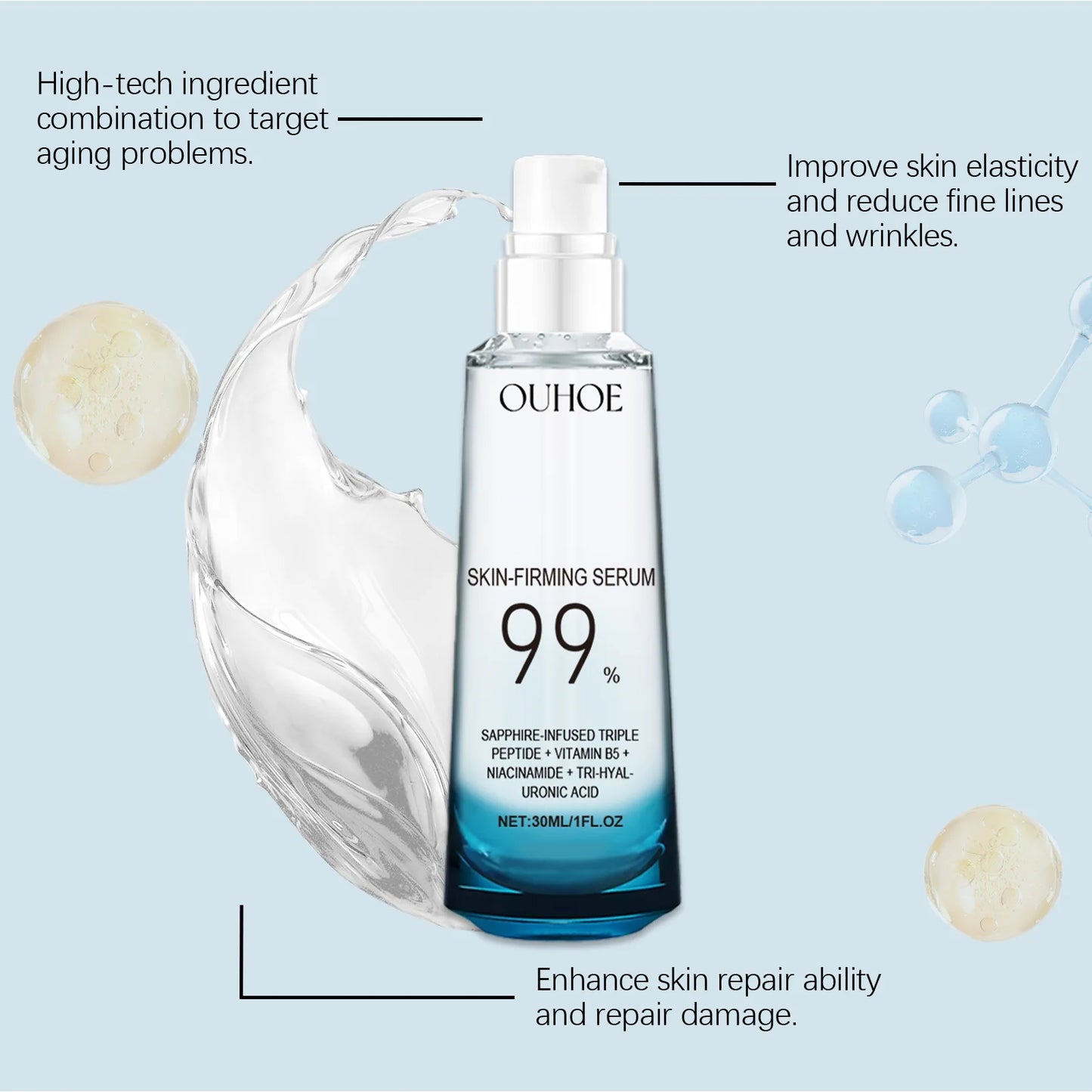 Skin Firming Brightening Face Serum | Hydrating Lift Essence