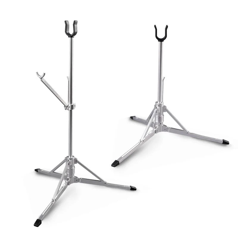 TR136 Archery Recurve Bow Holder Stainless Steel Stand Automatic