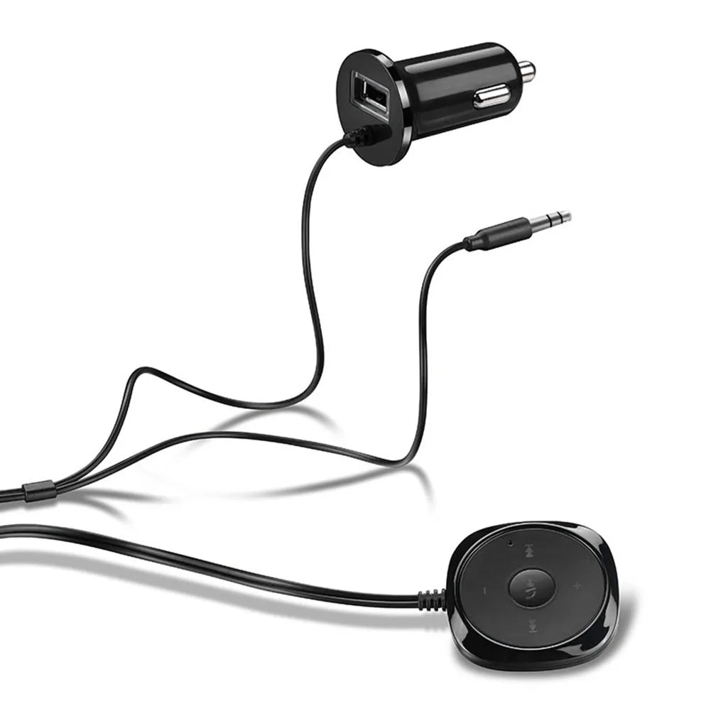 Car Bluetooth-compatible Audio Receiver Wireless Bluetooth-compatible Music Receiver for Car Stereo with AUX IN Auto Accessories Peaceful Pleasures Health and Wellness