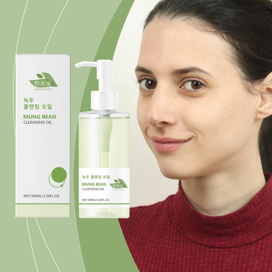 Mung Bean Cleansing Oil – Face, Eye & Lip Makeup Remover 100ml Facial Cleansing Oil Peaceful Pleasures Health and Wellness
