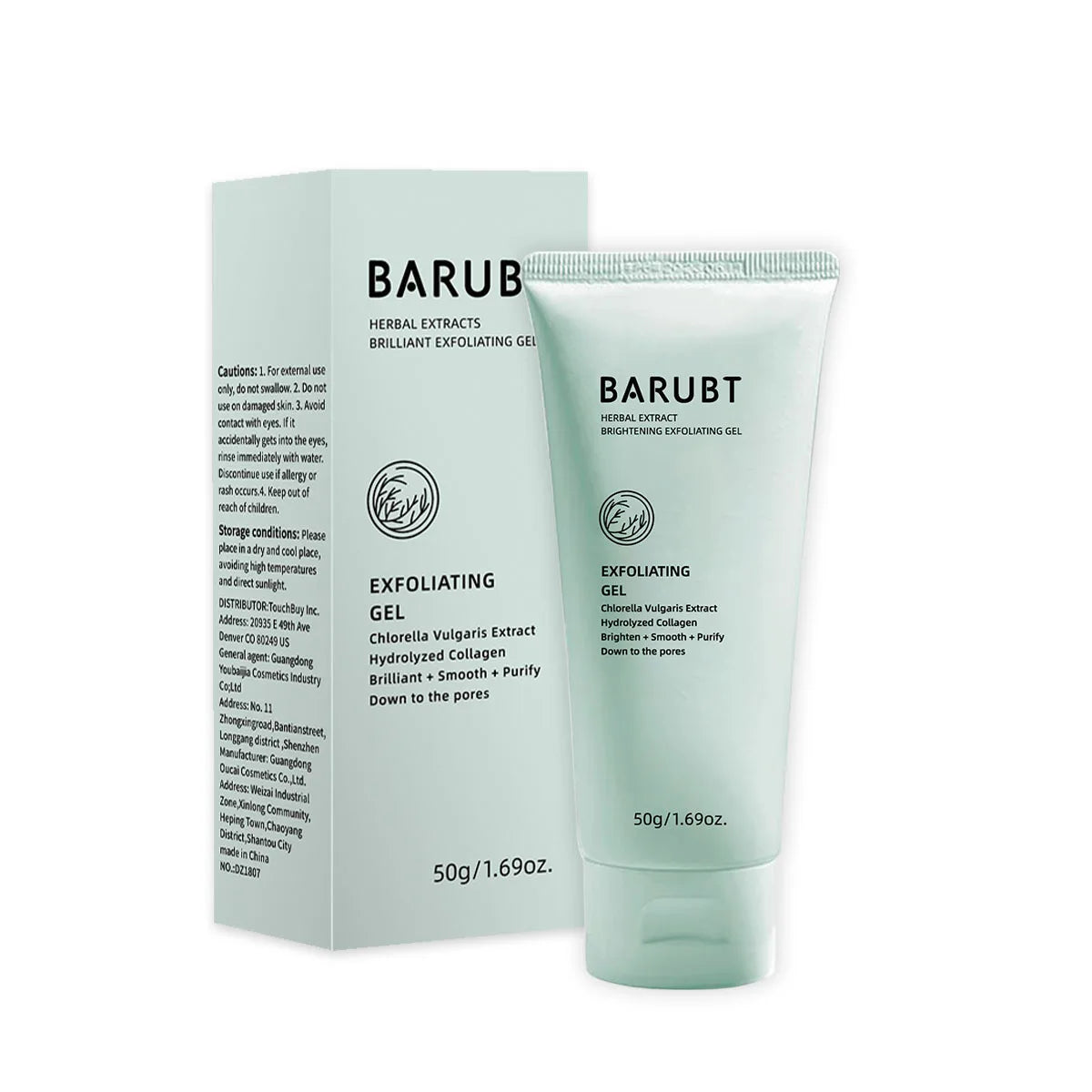 Herbal Exfoliating Gel Face Deep Cleaning Gel Gentle Skin Care Oil Control Brightening Moisturizer Repair Facial Scrub Skin Care Peaceful Pleasures Health and Wellness Exfoliating gel