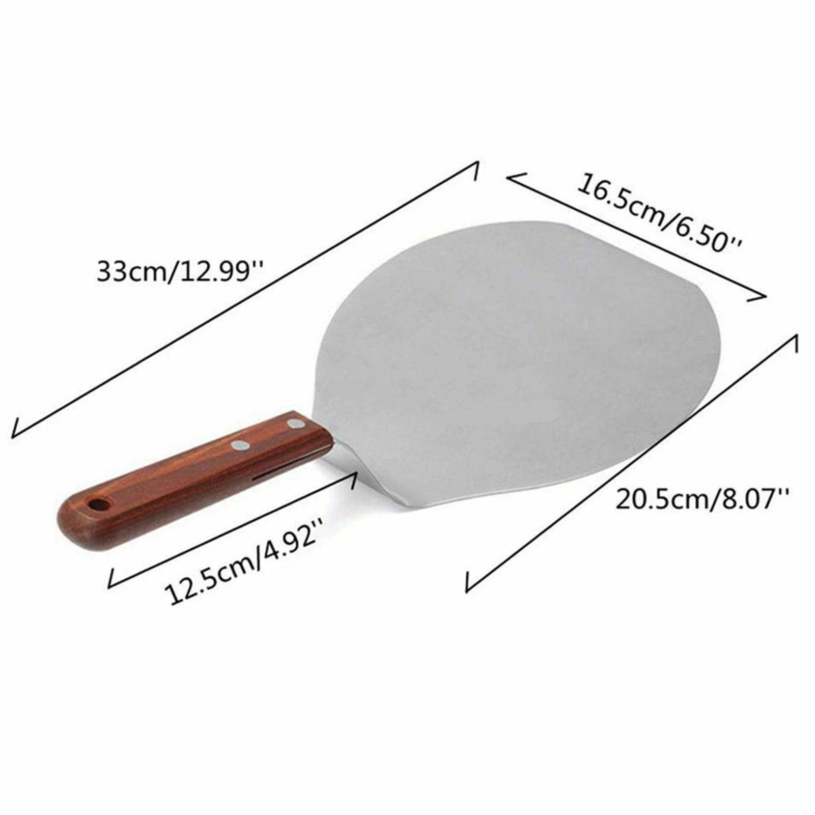 Portable Metal Pizza Shovel Food Grade Material Pancake Spatula for Cakes Pizzas Cookies Pancakes Peaceful Pleasures Health and Wellness
