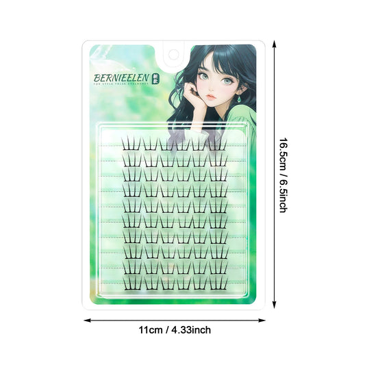 Korean Glue-Free False Eyelash Clusters | C Curl 10-12mm False Eyelash Clusters Peaceful Pleasures Health and Wellness
