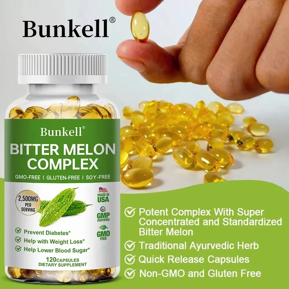 Bitter Melon Extract - Helps balance blood sugar and blood lipids, promotes overall metabolic health, weight management, Peaceful Pleasures Health and Wellness