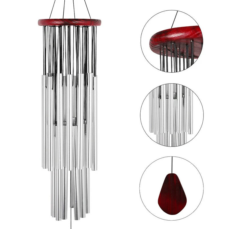 Wind Chimes Outdoor Large Deep Tone Hanging Ornament Garden Home Mobiles Wind Chimes Windchime Outdoor Garden Home Peaceful Pleasures Health and Wellness