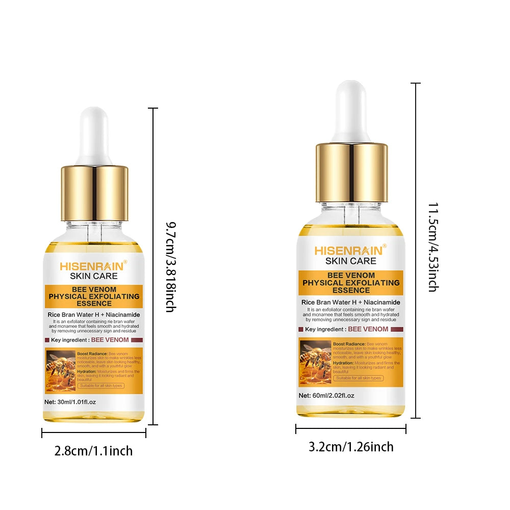 HISENRAIN Honey Niacinamide & Peptide Exfoliating Serum - Gentle Physical Face Scrub for Brightening, Hydrates & Smooths Skin. Peaceful Pleasures Health and Wellness