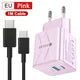 25W PD QC3.0 Dual Port Fast Charger USB-C Travel Adapter