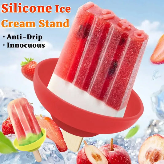 Silicone Popsicle Drip Catcher – 5-Pack Reusable Ice Cream Holder Peaceful Pleasures Health and Wellness