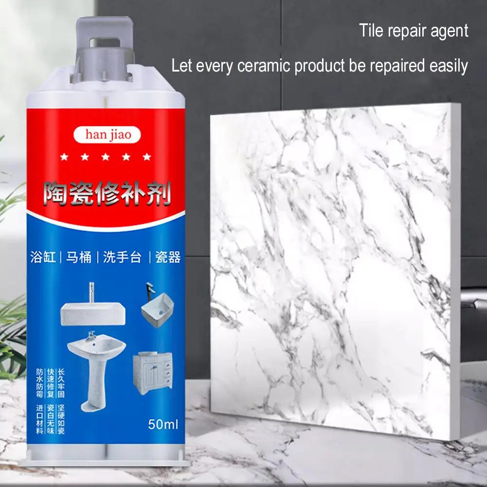 Tile & Ceramic Glaze Repair Paste 50ml | Chip & Crack Filler