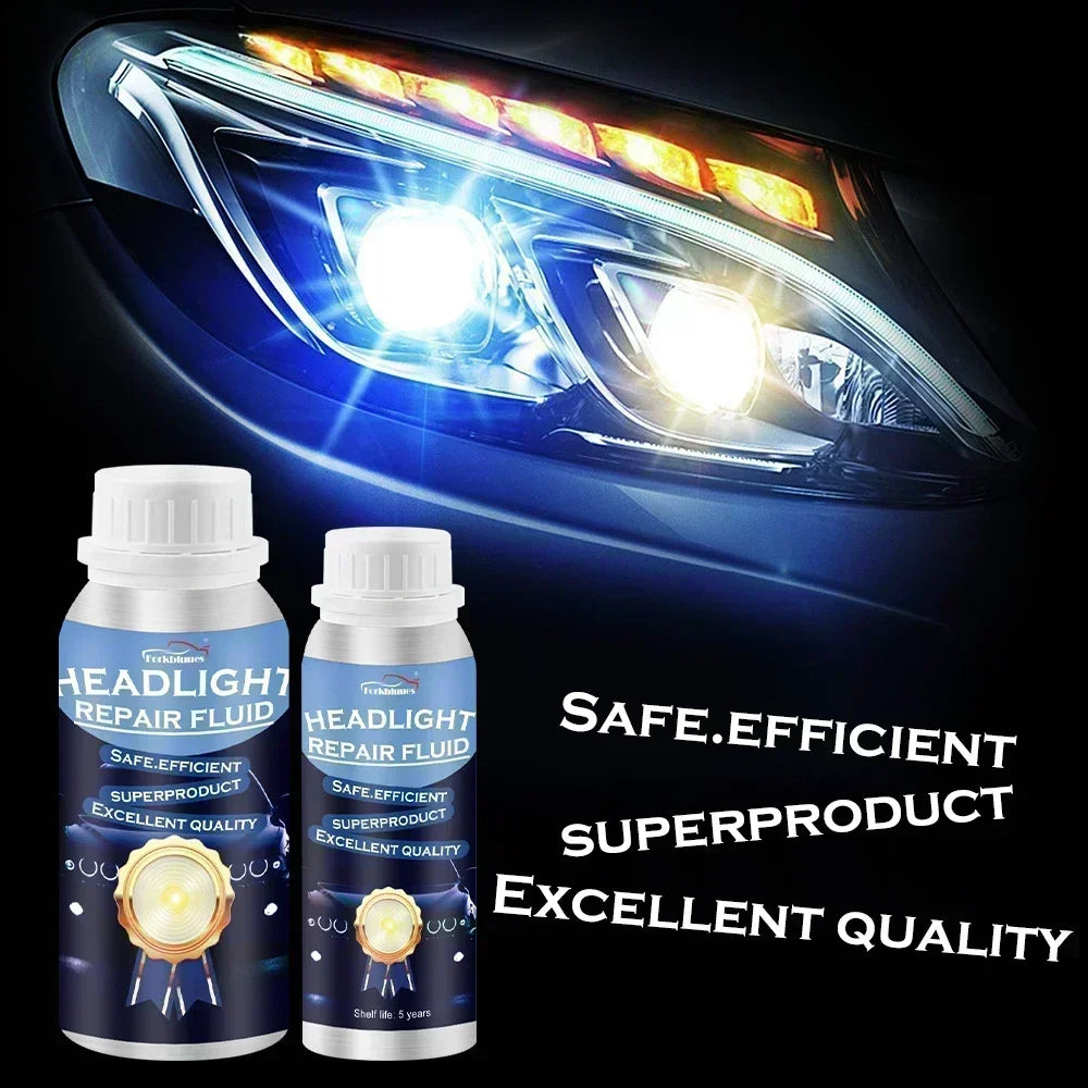 800ml Headlights Liquid Polymer Headlight Chemical Polish Repair Fluid Refurbishment Scratch Repair Polishing Headlights Kit Peaceful Pleasures Health and Wellness