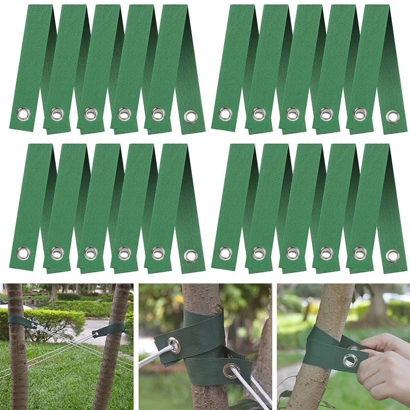 Green Tree Staking Straps for Saplings & Storm Protection Tree Staking Straps Peaceful Pleasures Health and Wellness