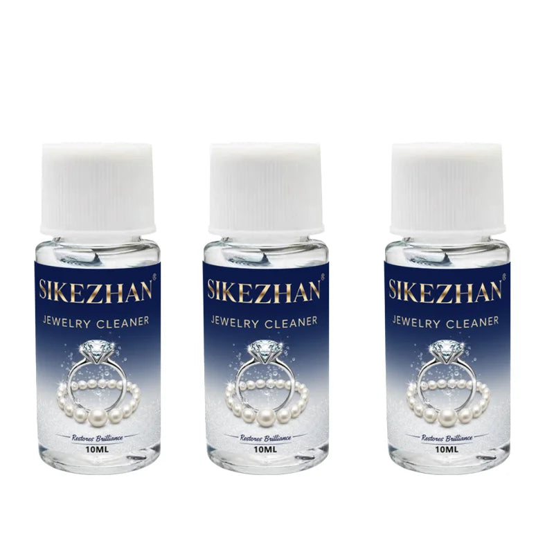 Professional Jewelry Cleaner Solution Tarnish Remover. Liquid Polish for Gold Silver Diamond. Restore Sparkle to Rings Chains Peaceful Pleasures Health and Wellness 30ml