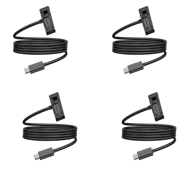 TELESIN Magnetic Waterproof Charging Side Cover Cable KIT For Gopro hero 9 10 11 12 13 Type-C Charging Cover Port Easy Removable Peaceful Pleasures Health and Wellness 4pcs