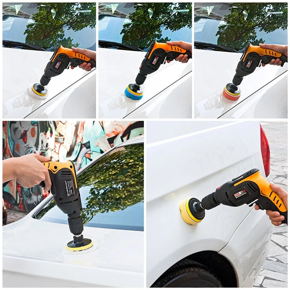 22Pcs 3 Inch Foam Pad Buffer Kit Reusable Car Polisher Pads Kit Buffing Waxing Clean Polish for Auto Motorcycle Remove Scratches Peaceful Pleasures Health and Wellness