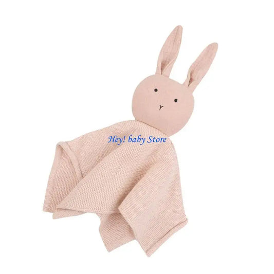 Baby Cotton Soothing Comforter Blanket | Rabbit Snuggle Toy Baby Comfort Toy Peaceful Pleasures Health and Wellness