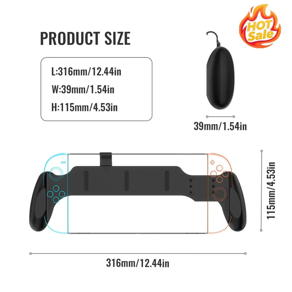 Nintendo Switch 2 & OLED Anti-Slip Ergonomic Hand Grip Case