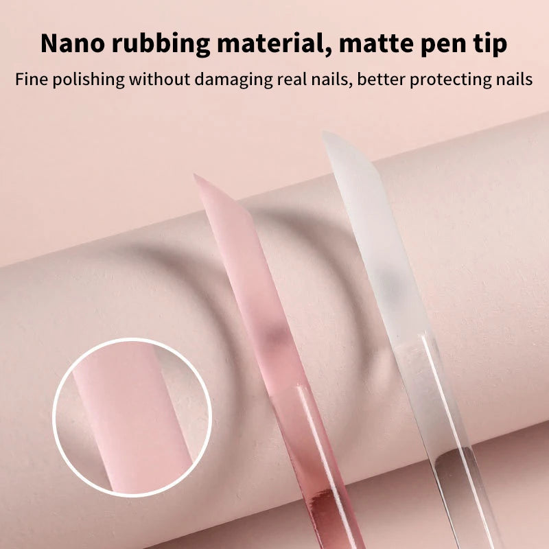 1Pcs Glass Cuticle Pusher Nail Manicure Stick Professional Precision Filing CuticleRemover PedicureForManicure Nails Accessories Peaceful Pleasures Health and Wellness