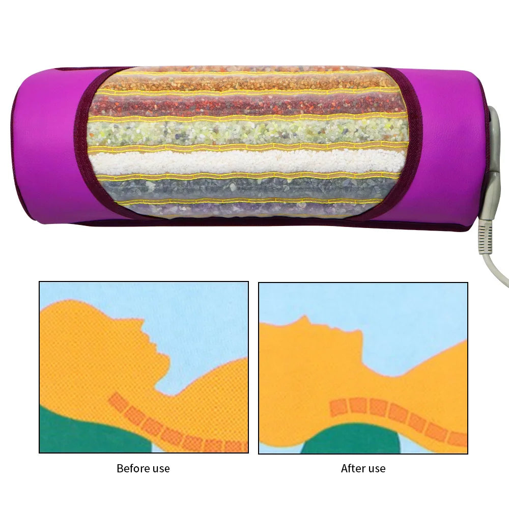 7 Chakra Crystal Heating Pillow | Infrared Therapy & Pain Relief