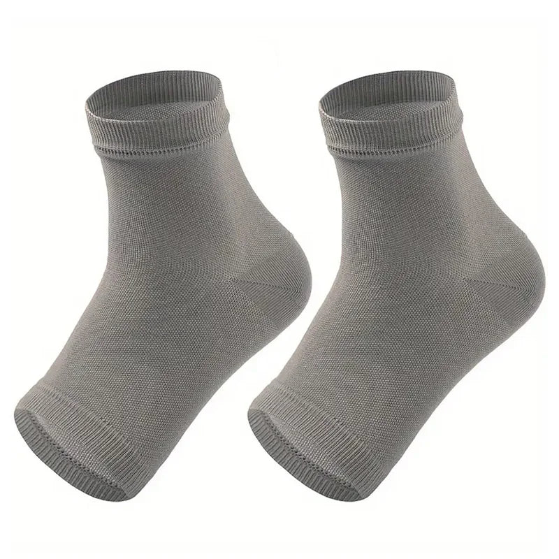 1 Pair Of Ultra-thin High Elastic Sports Ankle Protector, Basketball Dance Fitness Ankle Protector Anti-sprain Ankle Protector Peaceful Pleasures Health and Wellness Gray L
