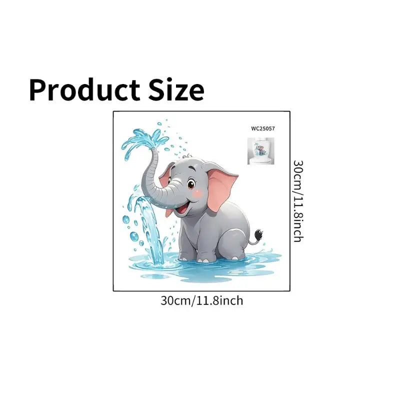 Ocean Toilet Sticker – Waterproof Seashell & Starfish Bathroom Decal