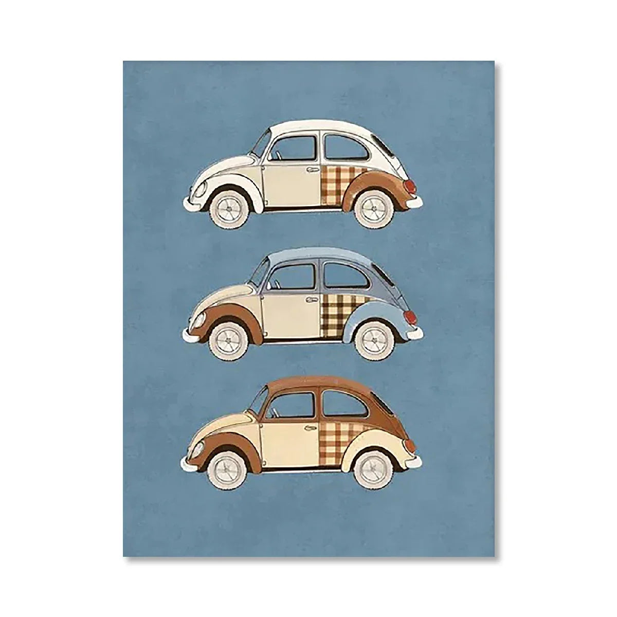 Retro Woodland Animal Canvas Wall Art | Nursery & Home Decor