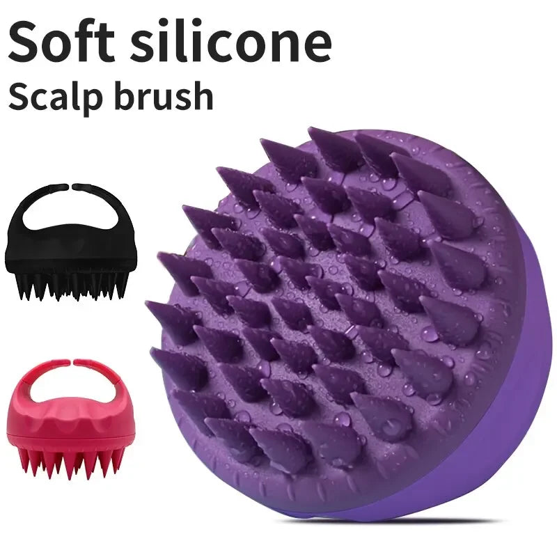 Scalp Scrubber Shampoo Brush & Massager with Handle