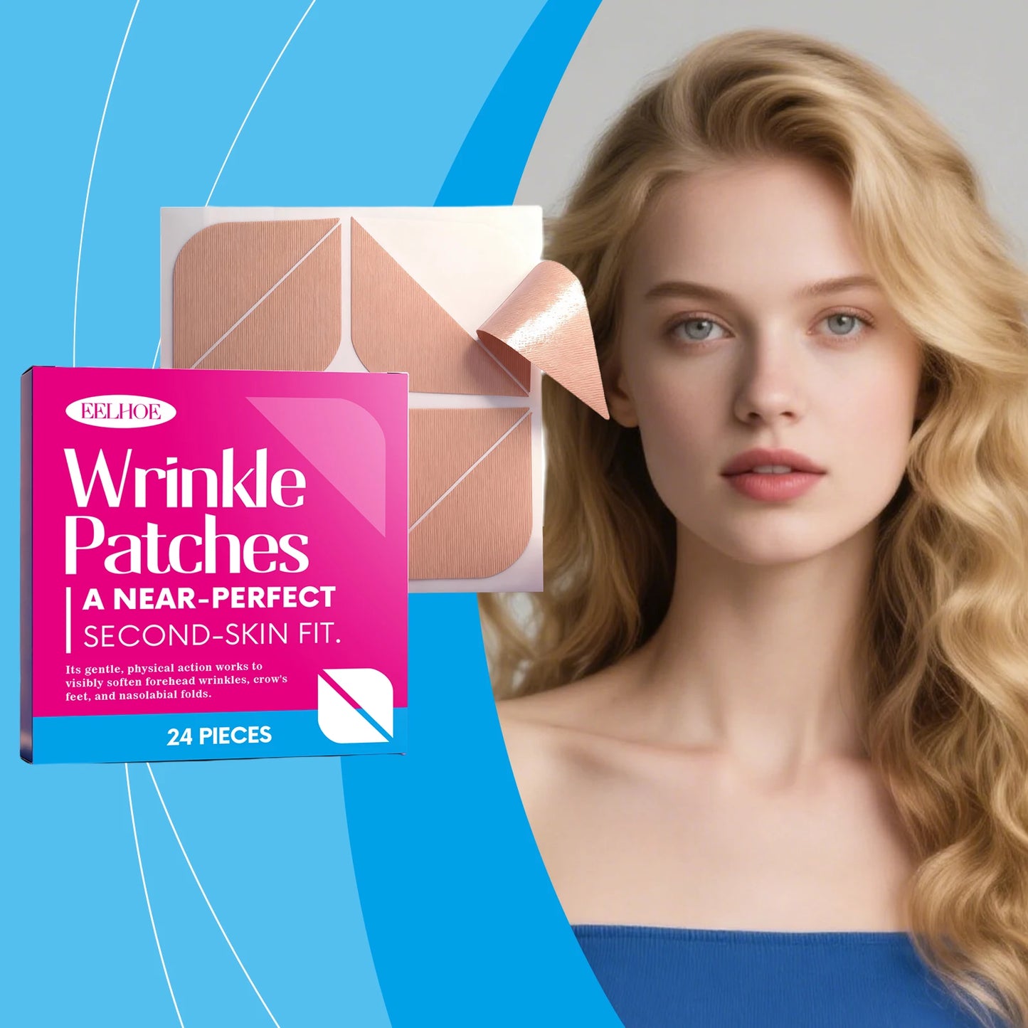 EELHOE Anti-Wrinkle Face Patches – Firm Skin & Fade Fine Lines Anti-Wrinkle Face Patches Peaceful Pleasures Health and Wellness
