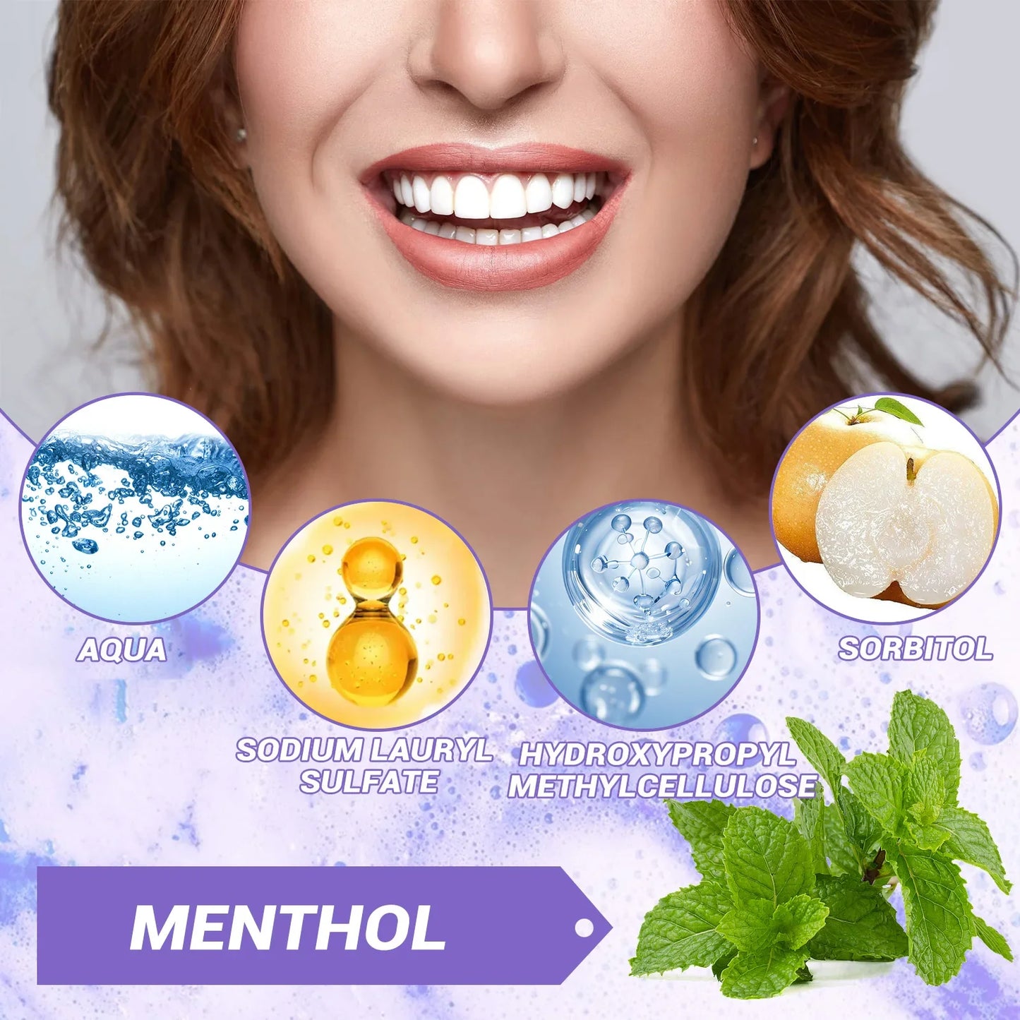 Purple Toothpaste Whitening Serum – Bright Smile & Fresh Breath