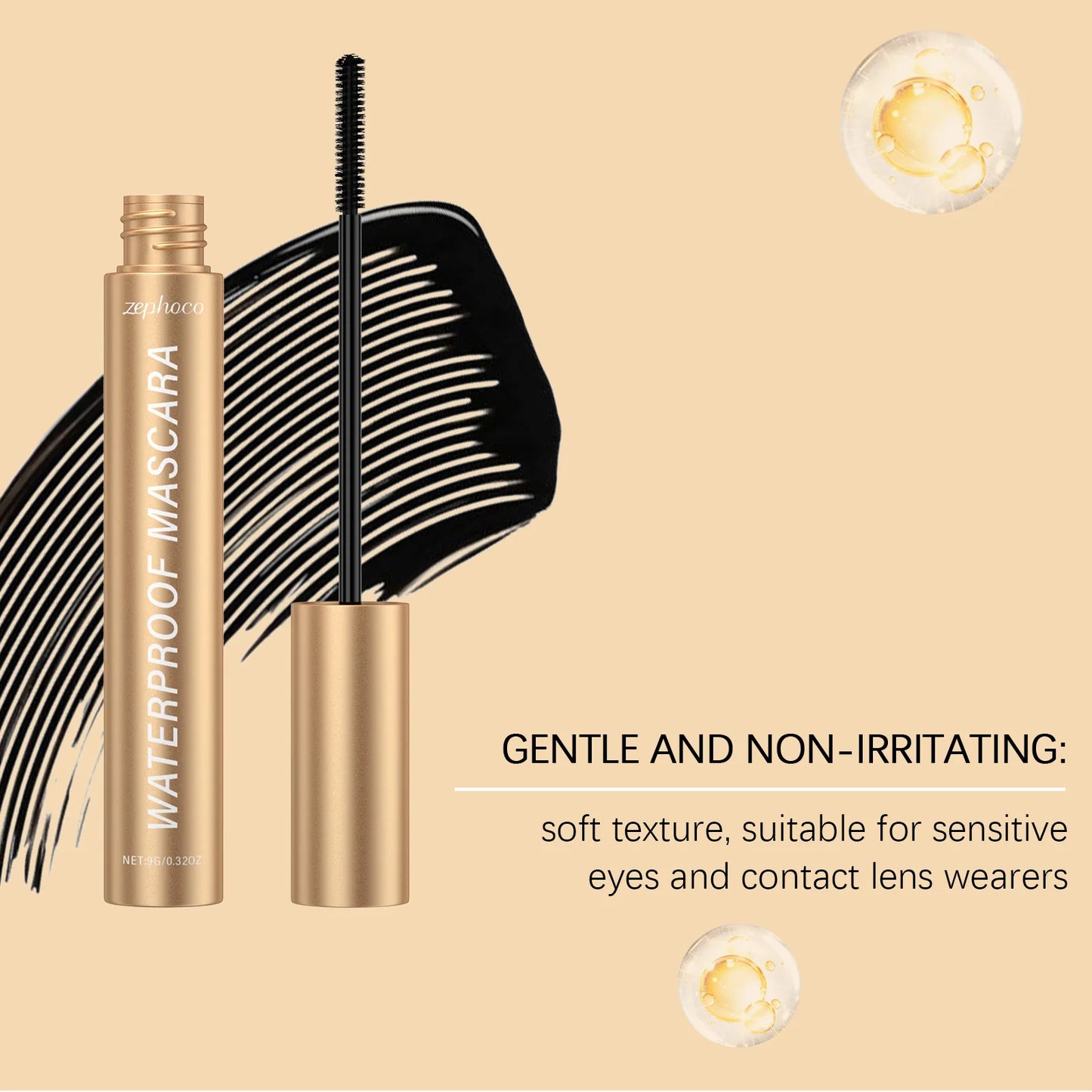 Black Curling Mascara – Lengthening, Non-Clumping, Long-Lasting