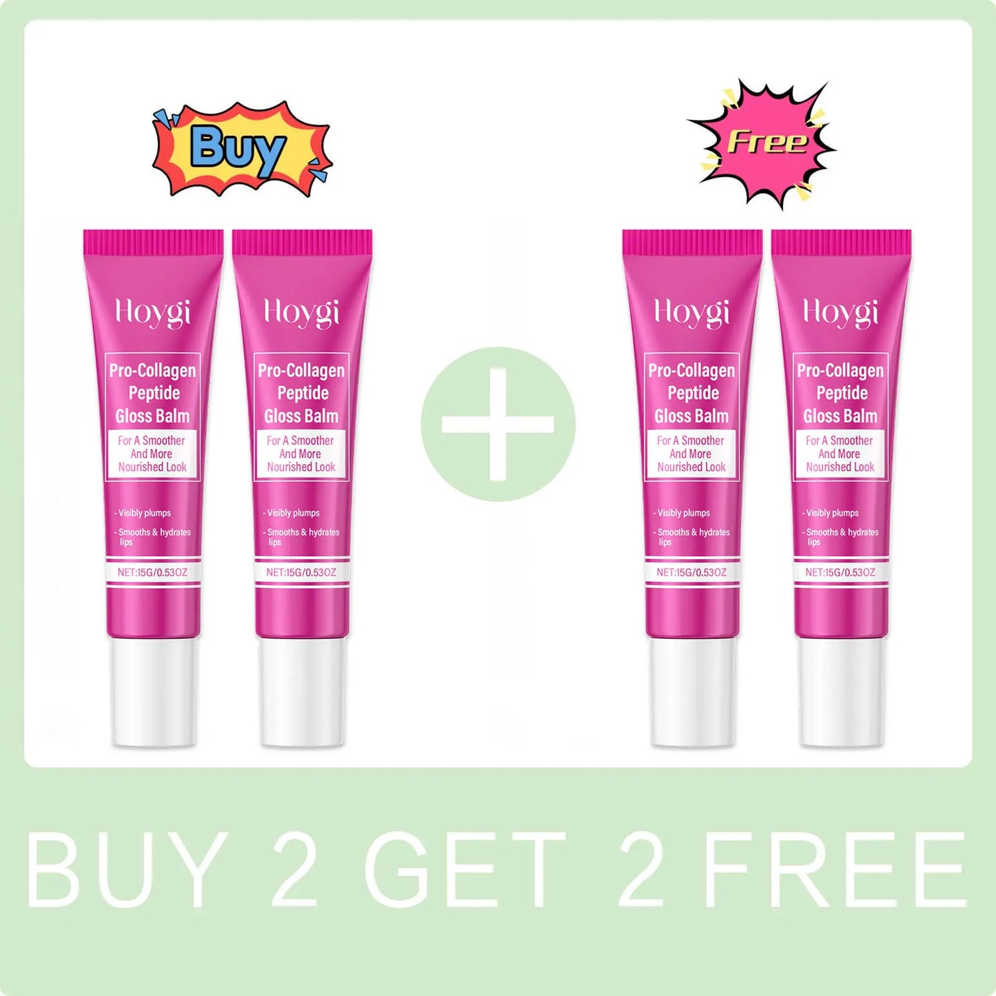 Collagen Lip Balm Smooth Soft Reduce Lip Fine Lines Remove Melanin Skin Increase Elasticity Exfoliating Moisturizing Lip Care Peaceful Pleasures Health and Wellness Buy 2 Get 2 Free