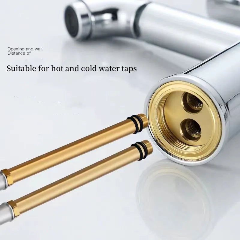 2-Pack G1/2" Stainless Steel Braided Flexible Shower Hose