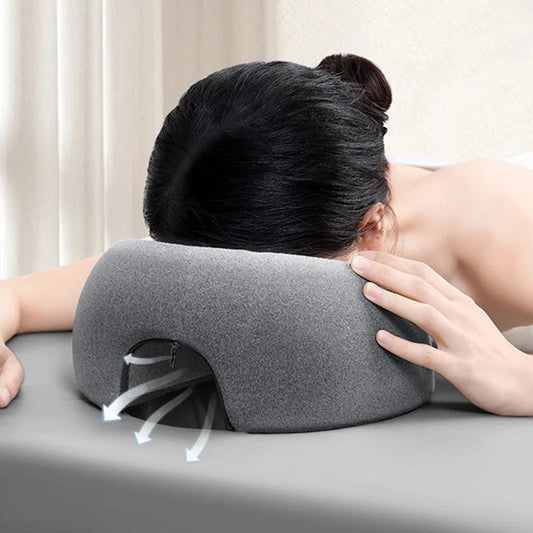 Memory Foam Face Down Pillow | Prone Massage Headrest Prone Massage Pillow Peaceful Pleasures Health and Wellness