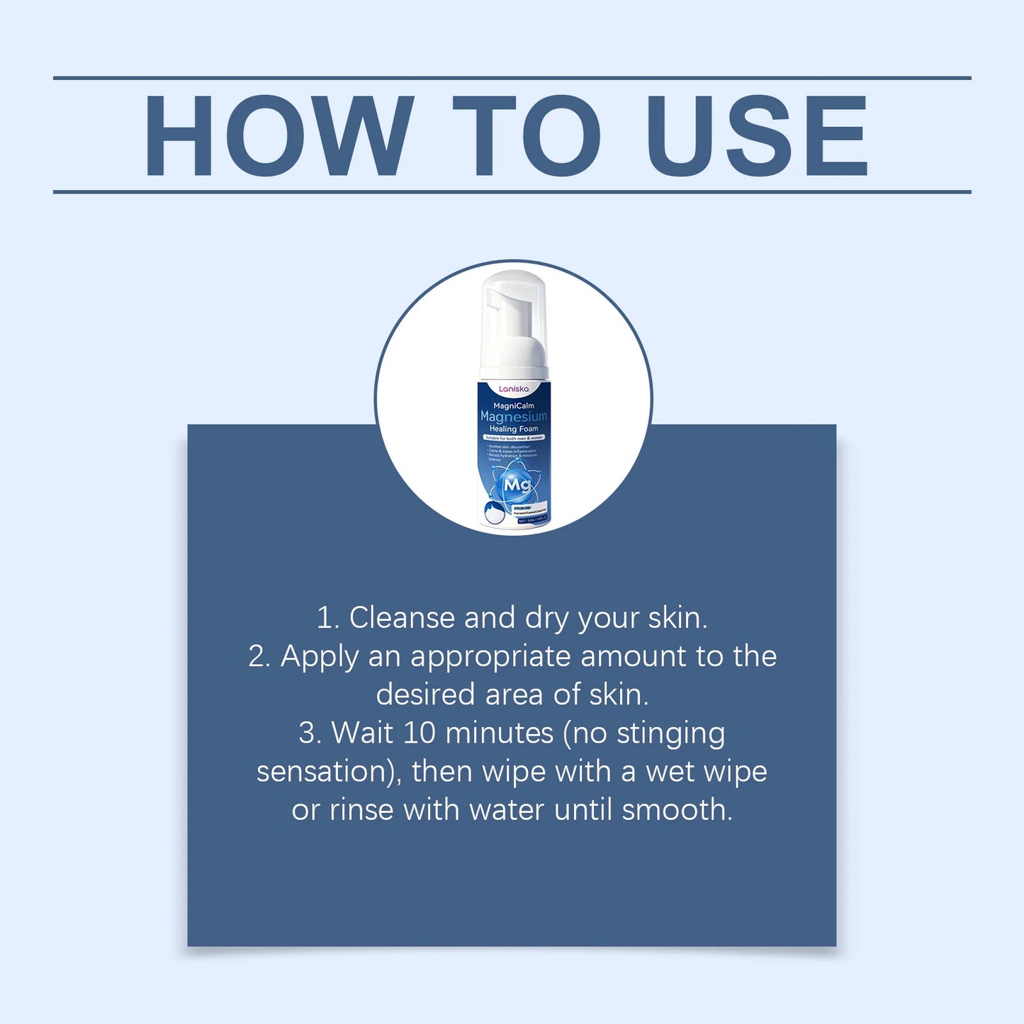 Magnesium Soothing Foam Moisturizing Anti-Sensitivity Relieve Redness Dry Itching Barrier Protection Relaxation Health Body Care Peaceful Pleasures Health and Wellness
