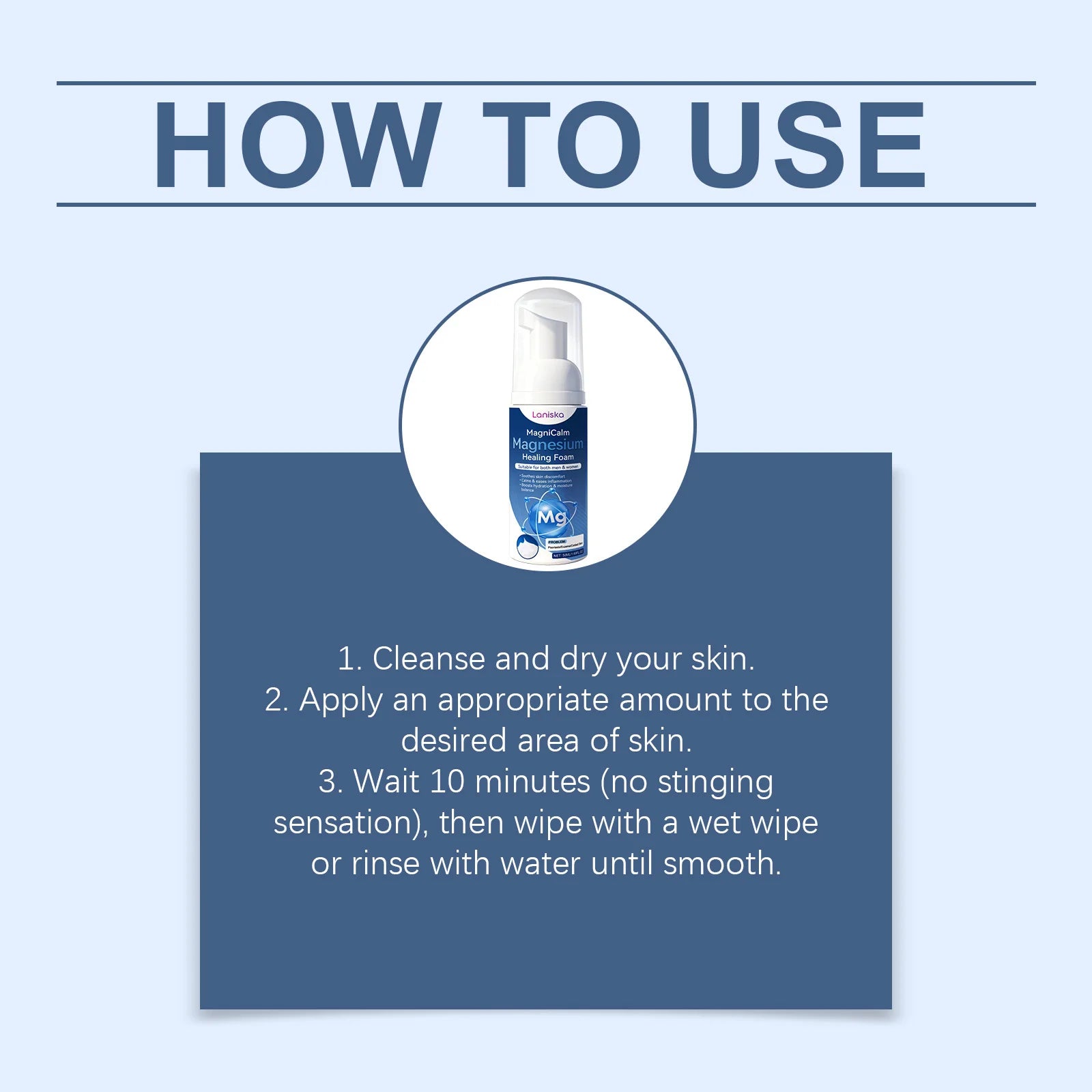 Magnesium Soothing Foam Moisturizing Anti-Sensitivity Relieve Redness Dry Itching Barrier Protection Relaxation Health Body Care Peaceful Pleasures Health and Wellness