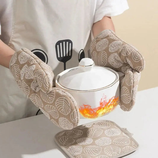 Durable Thickened Microwave Gloves Heat Resistance Anti-scald Oven Mitts Portable Kitchen Tools Peaceful Pleasures Health and Wellness